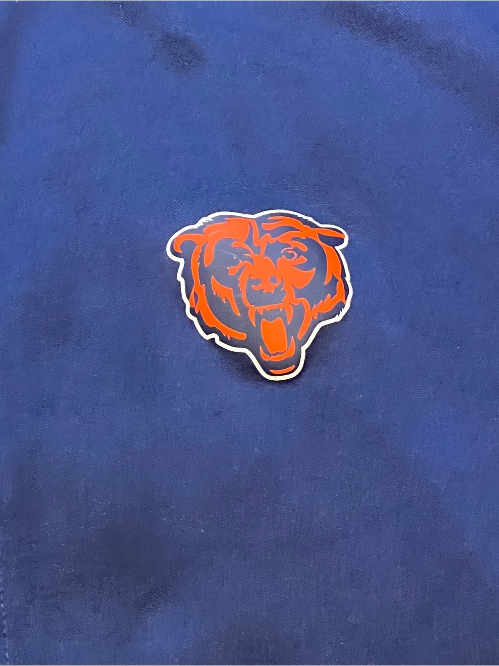 Navy Full-Zip Track Jacket with Orange Bear Logo - Picture 3 of 10